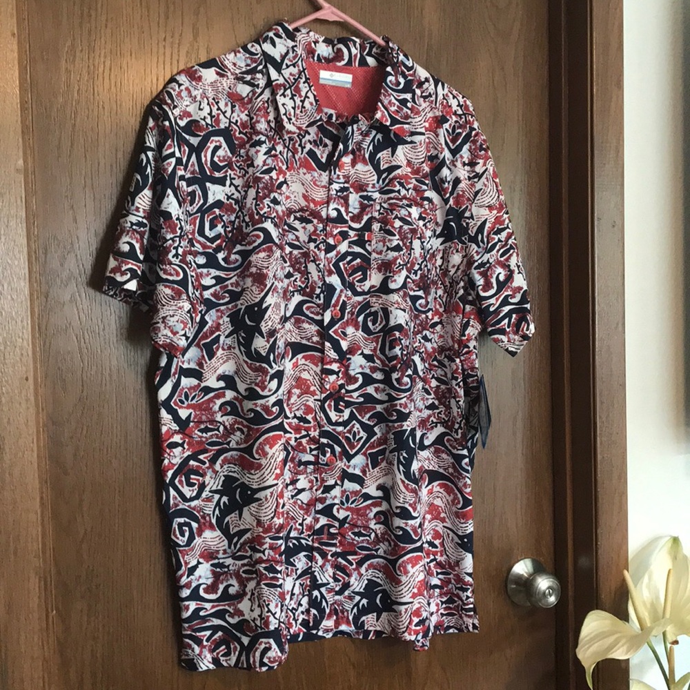 Columbia PFG Fishing Shirt- ALOHA style shirt- NWT